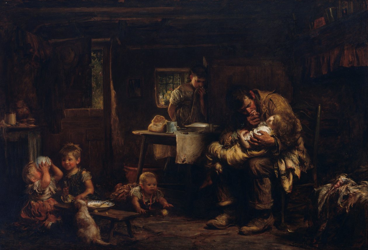 Wdowiec autorstwa Sir Luke Fildes