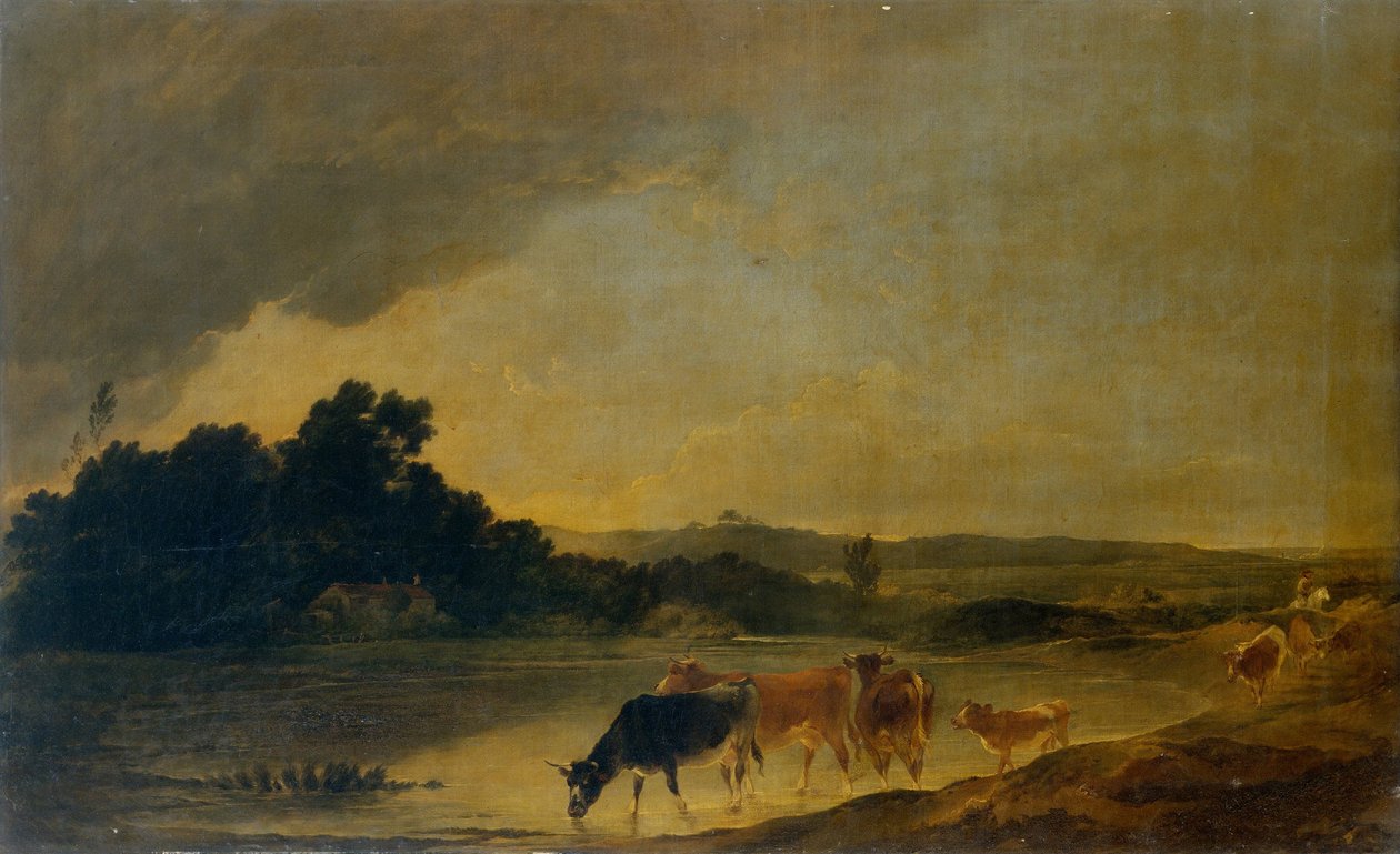 Krajobraz z bydłem autorstwa Sir Peter Francis Bourgeois