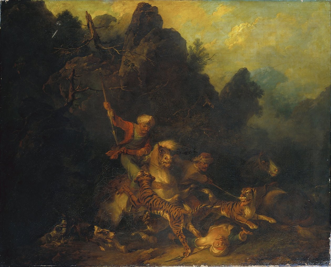 Polowanie na Tygrysa autorstwa Sir Peter Francis Bourgeois