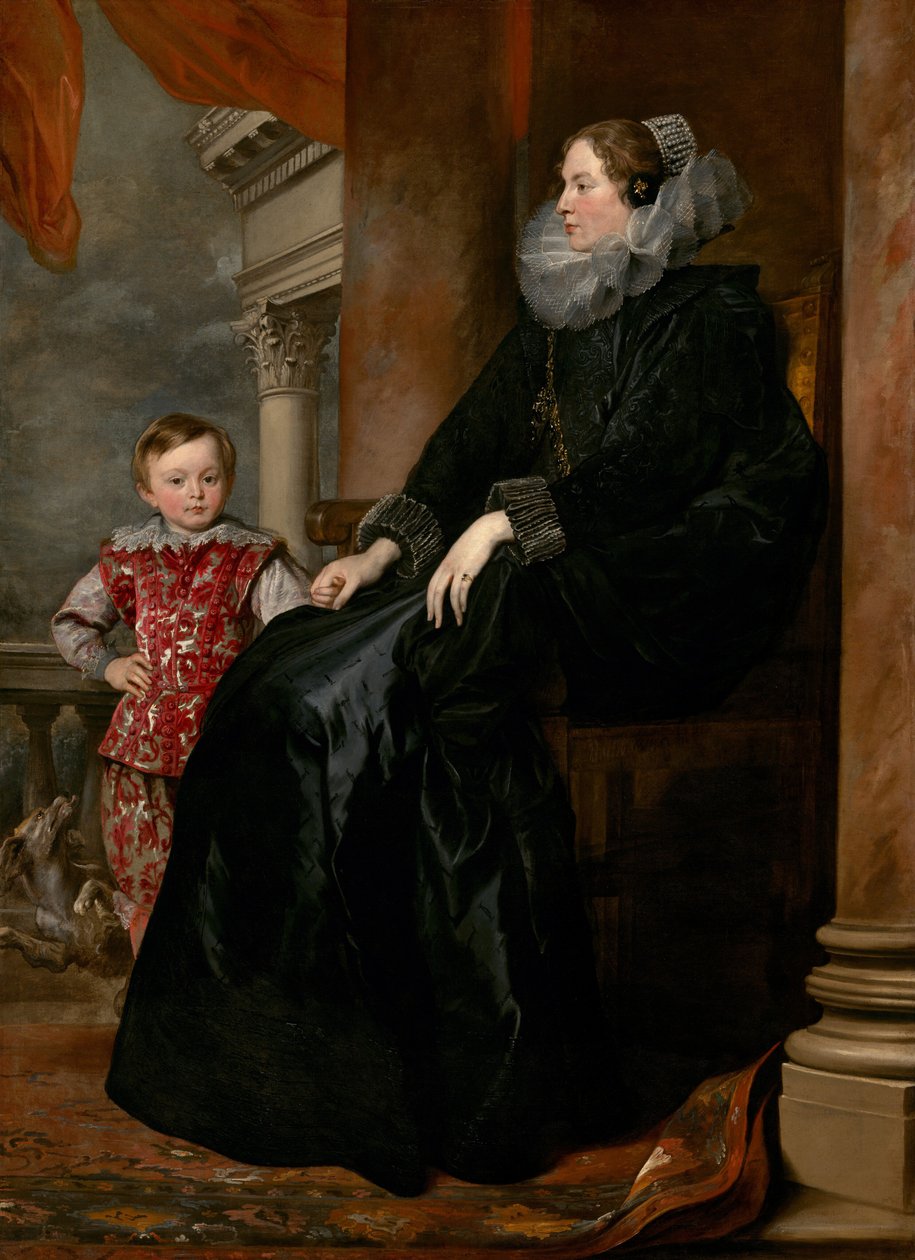 Genueńska szlachcianka i jej syn autorstwa Sir Anthony van Dyck