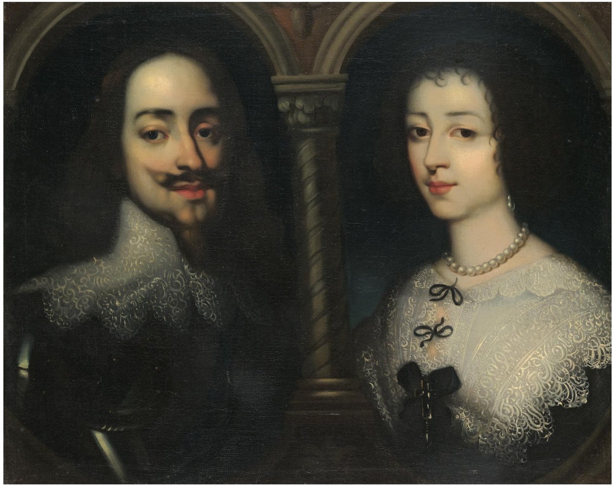 Podwójny portret króla Karola I i królowej Henrietty Marii autorstwa Sir Anthony van, Dyck