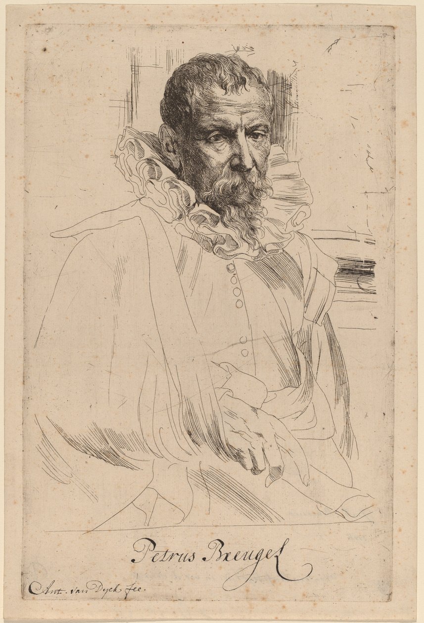 Pieter Bruegel Młodszy autorstwa Sir Anthony van Dyck