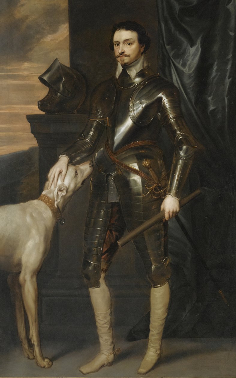 Portret Thomasa Wentwortha, 1. hrabiego Strafford 1593-1641, c. 1640 autorstwa Sir Anthony van, Dyck