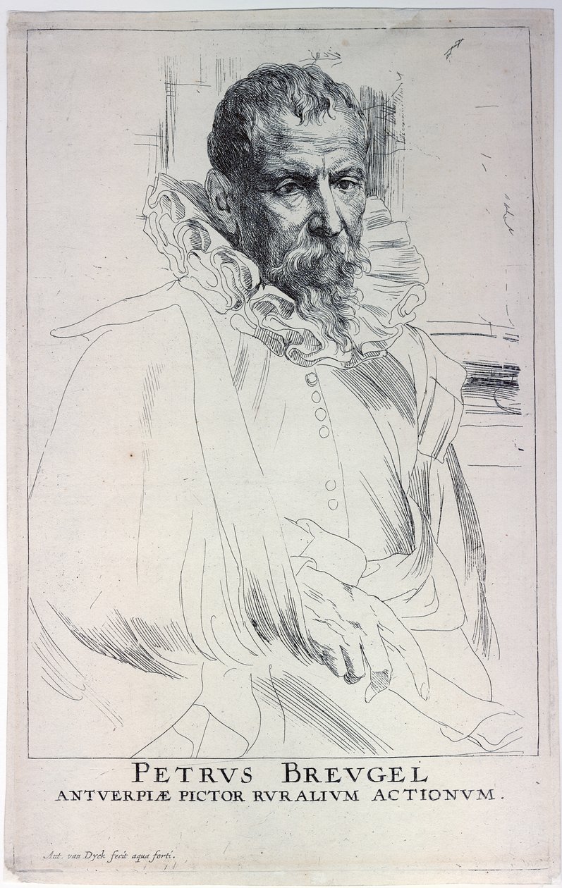 Portret artysty Jana Bruegla Młodszego 1601-1678, I tercja XVII w. autorstwa Sir Anthony van Dyck
