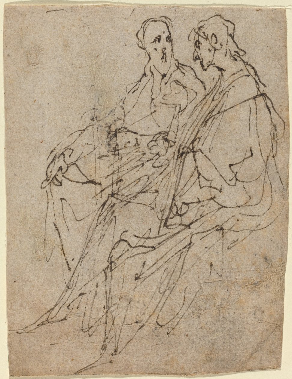 Dwie siedzące postacie męskie autorstwa Sir Anthony van Dyck