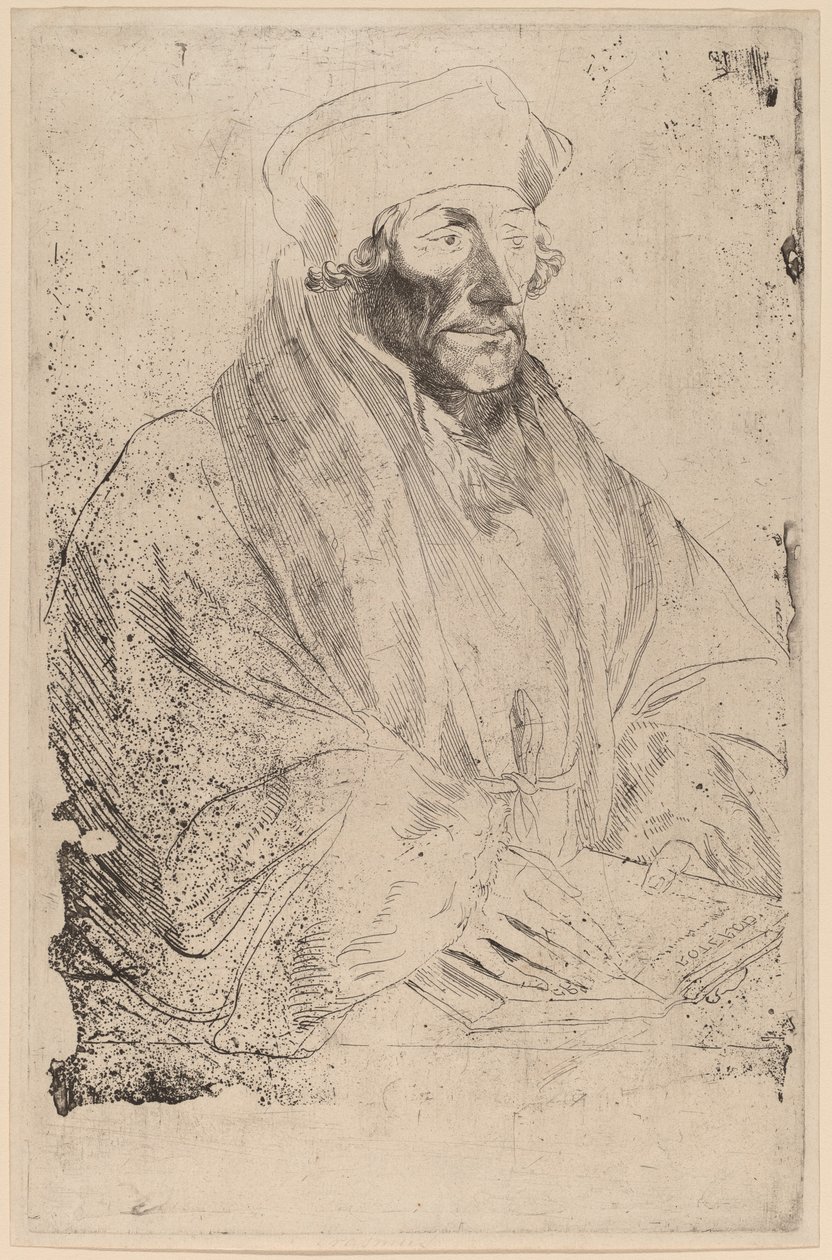 Erazm z Rotterdamu autorstwa Sir Anthony van Dyck after Hans Holbein the Younger