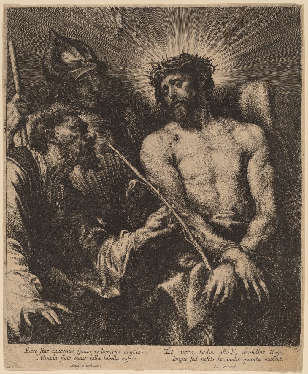 Chrystus ukoronowany cierniem autorstwa Sir Anthony van Dyck and Lucas Emil Vorsterman