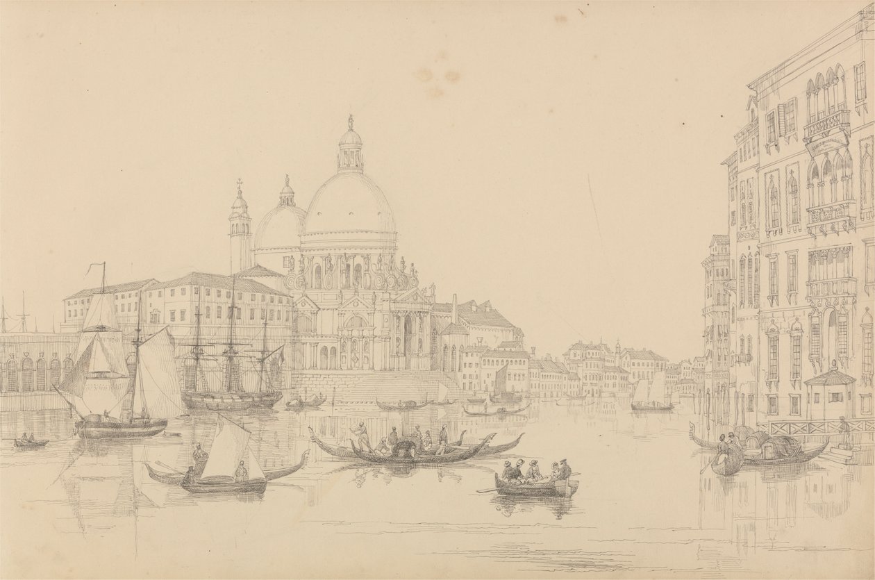 Album 30 widoków w Tyrolu i we Włoszech: Kościół św. Marii della Salute 10 listopada 1840 autorstwa Sir Charles D