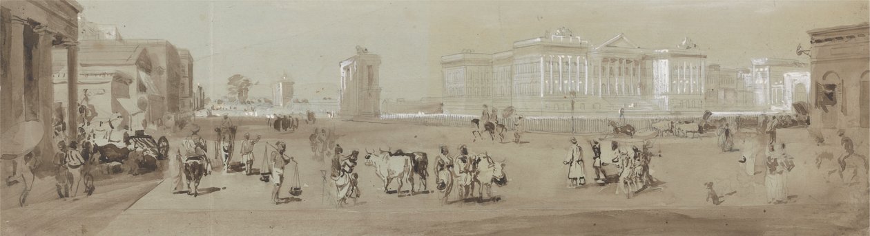 Dom rządowy z Biblioteki św. Andrzeja - Kalkuta autorstwa Sir Charles D