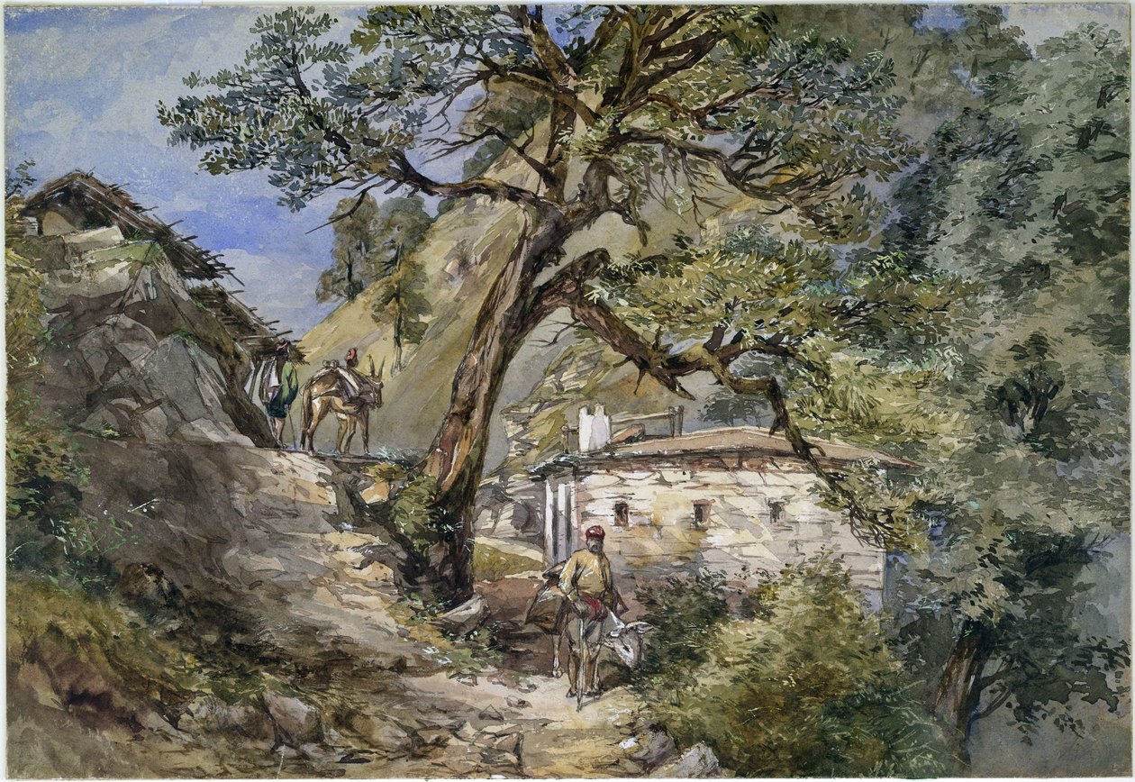 Landour, Mussoorie, 1869 autorstwa Sir Charles Walters DOyly