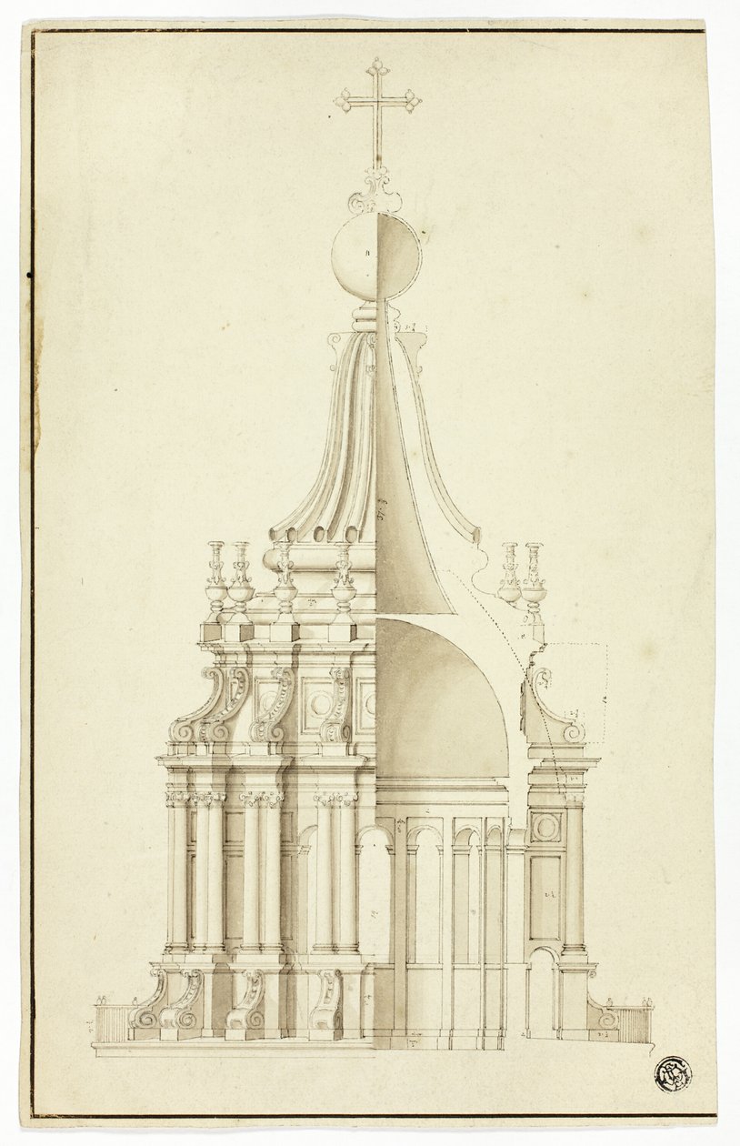 Latarnia z kopuły, Święty Piotr, Rzym autorstwa Sir Christopher Wren