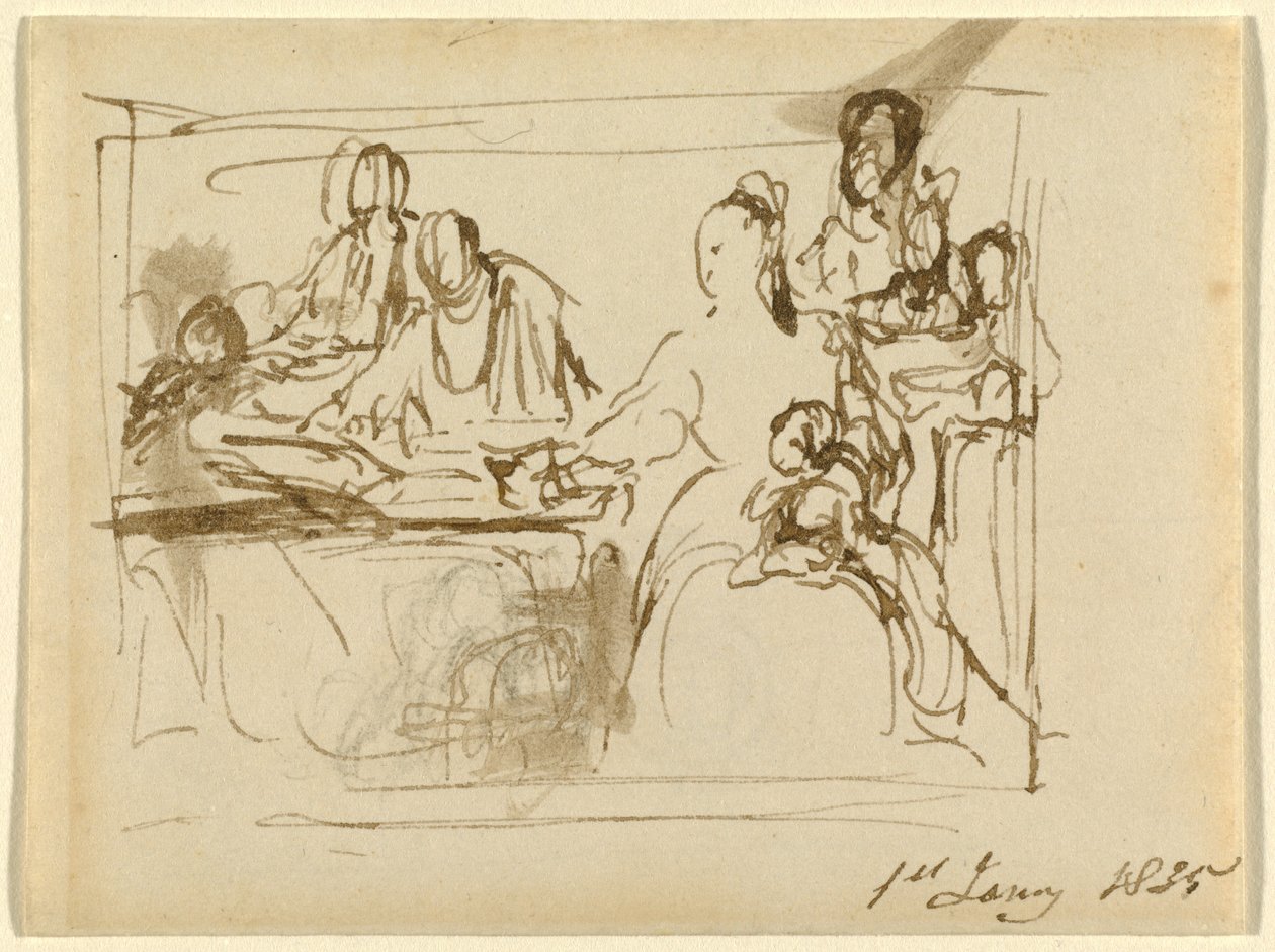 Grupa rodzinna autorstwa Sir David Wilkie