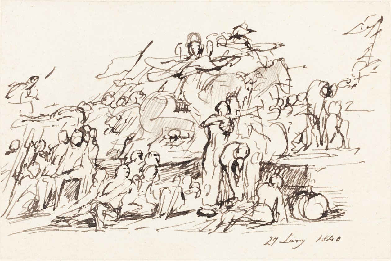 Scena bitwy autorstwa Sir David Wilkie