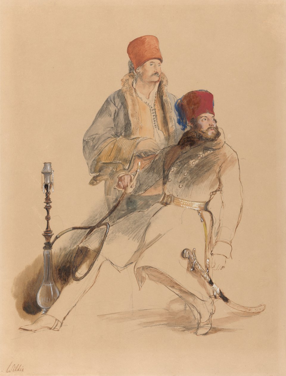 Kapitan Leigh i jego Dragoman autorstwa Sir David Wilkie