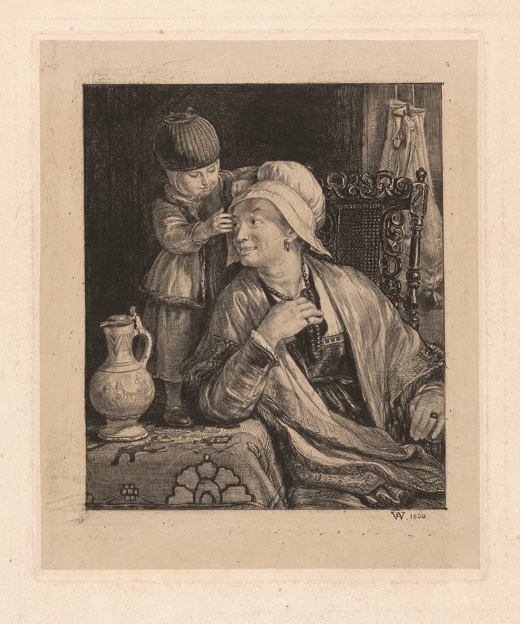 Matka i dziecko autorstwa Sir David Wilkie