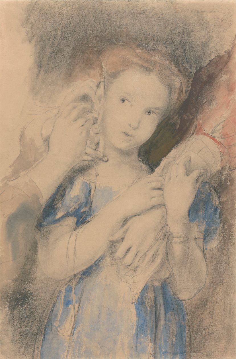 Studium do „Pierwszego kolczyka” autorstwa Sir David Wilkie