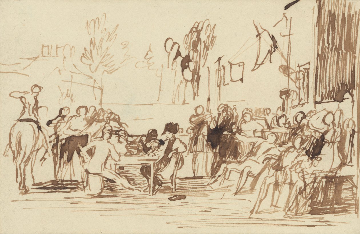 Emeryci z Chelsea czytają depeszę z Waterloo autorstwa Sir David Wilkie