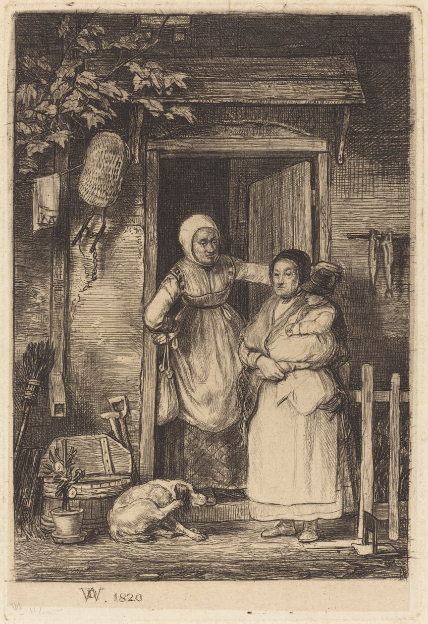 Drzwi domku autorstwa Sir David Wilkie