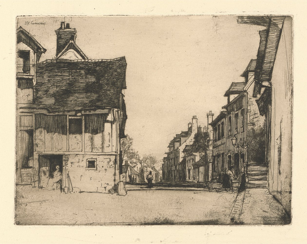 R. 359. Wioska normańska autorstwa Sir David Young Cameron