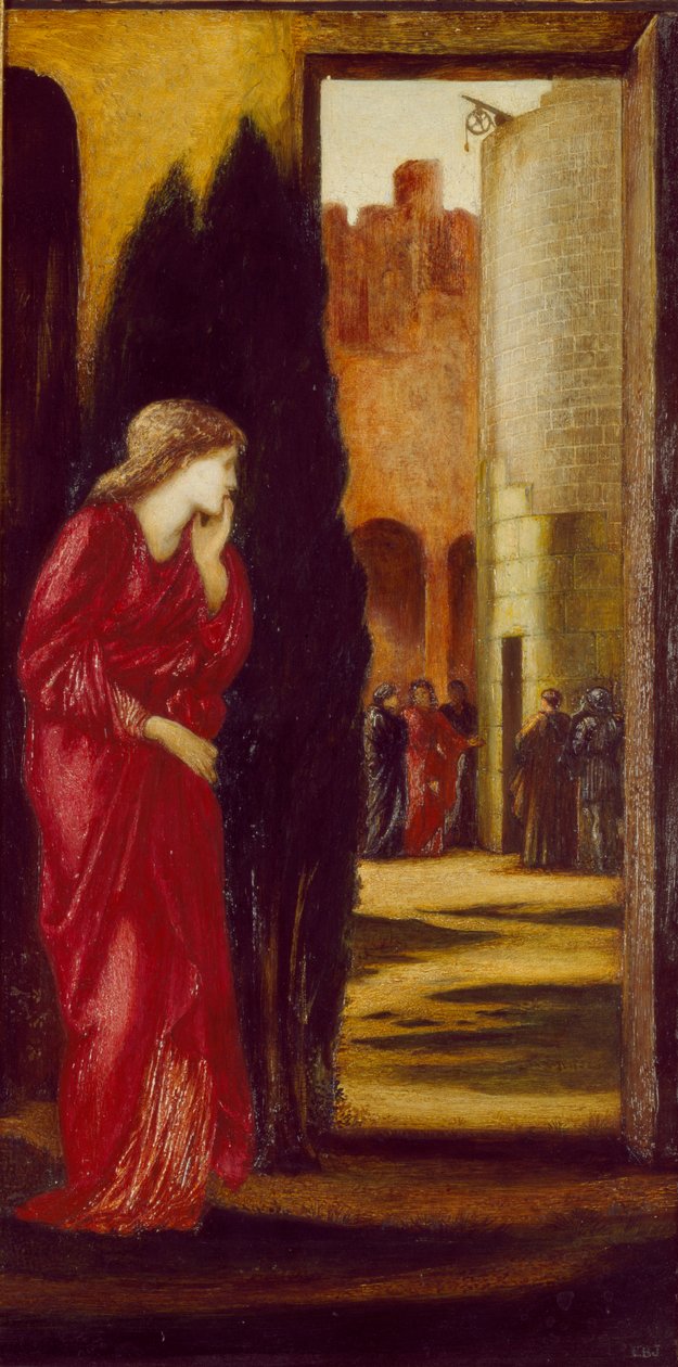 Danäe i mosiężna wieża, 1872 autorstwa Sir Edward Coley Burne Jones