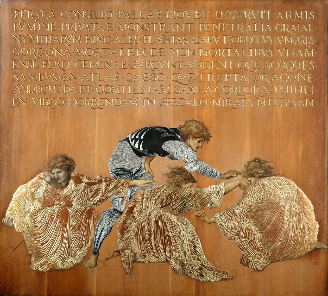 „Perseusz i Graiae”, 1877. autorstwa Sir Edward Coley Burne Jones