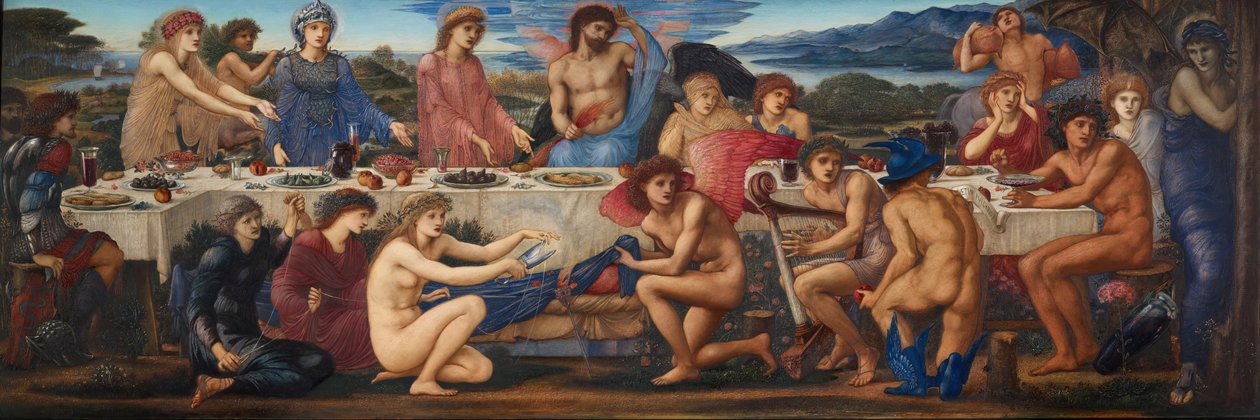 Święto Peleusa, połowa końca XIX wieku. autorstwa Sir Edward Coley Burne Jones