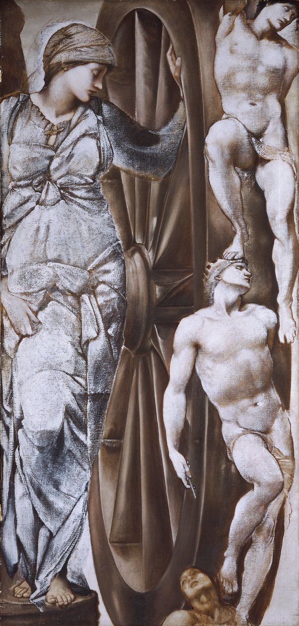 „Koło fortuny”, ok. 1882 r. autorstwa Sir Edward Coley Burne Jones