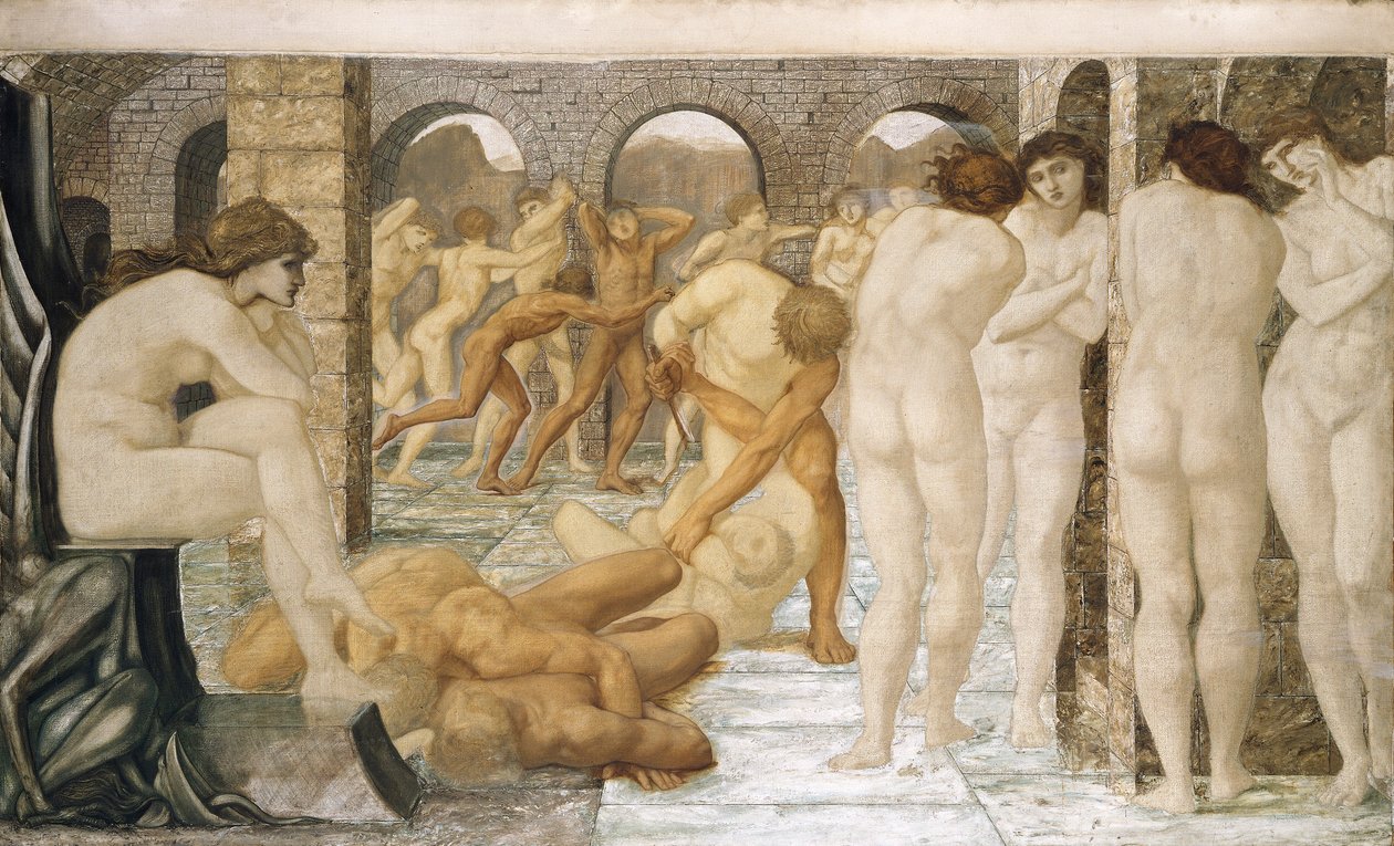 "Niezgoda Wenus", ok. 1850-1900. autorstwa Sir Edward Coley Burne Jones