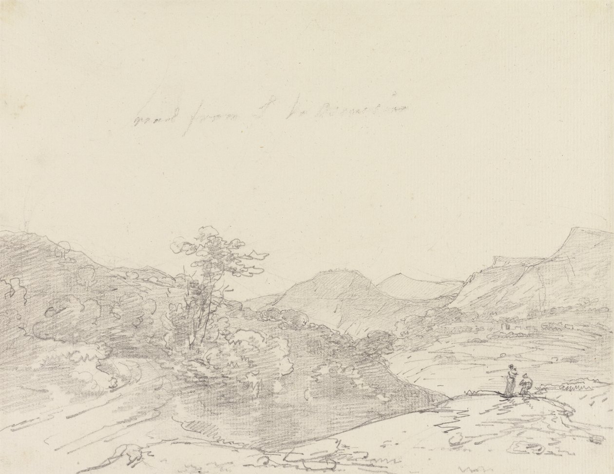 Między Llangollen a Oswestry autorstwa Sir George Howland Beaumont seventh Baronet