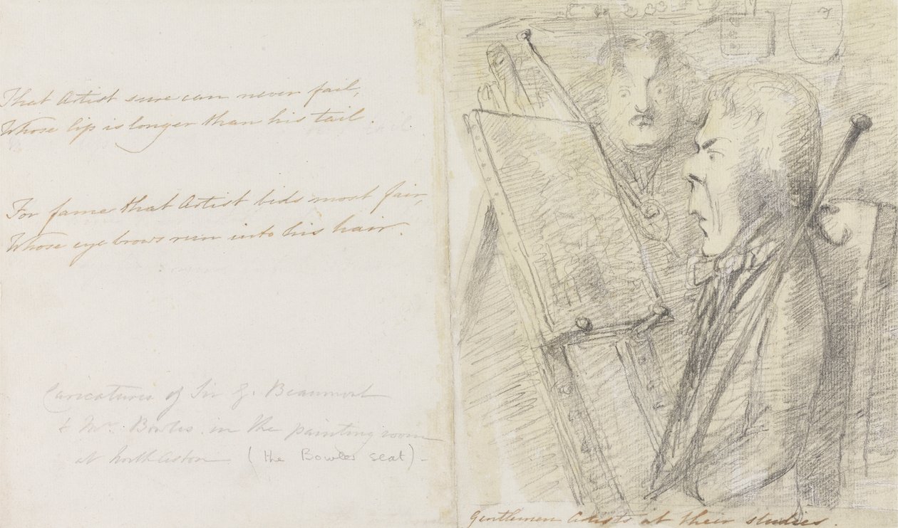 Panowie Artyści na studiach autorstwa Sir George Howland Beaumont seventh Baronet