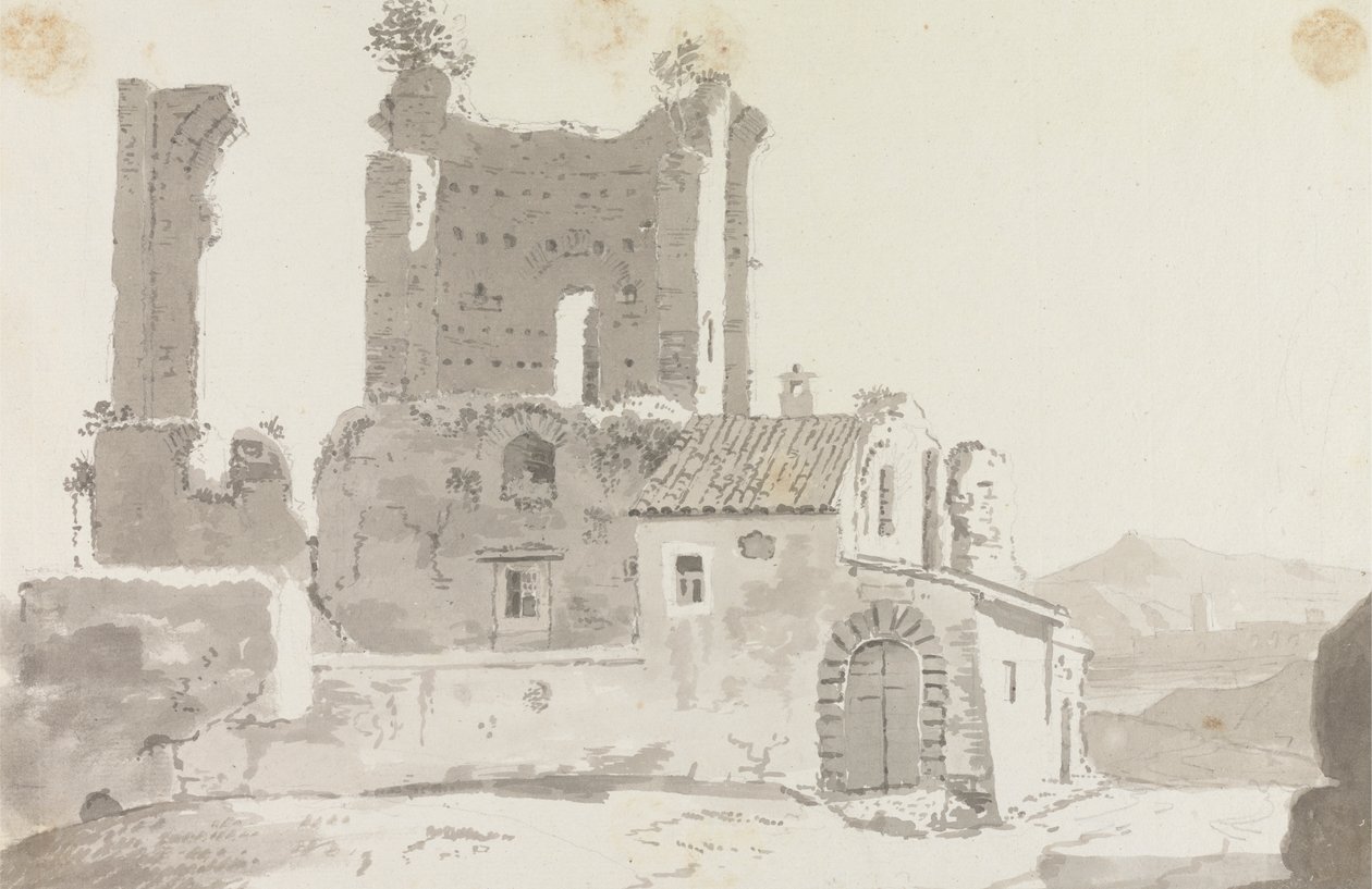 Ruiny Poza Rzymem autorstwa Sir George Howland Beaumont seventh Baronet