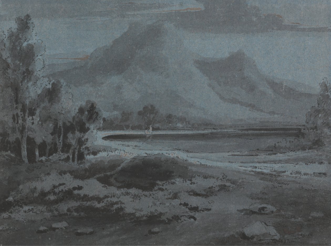 Walijski krajobraz autorstwa Sir George Howland Beaumont seventh Baronet