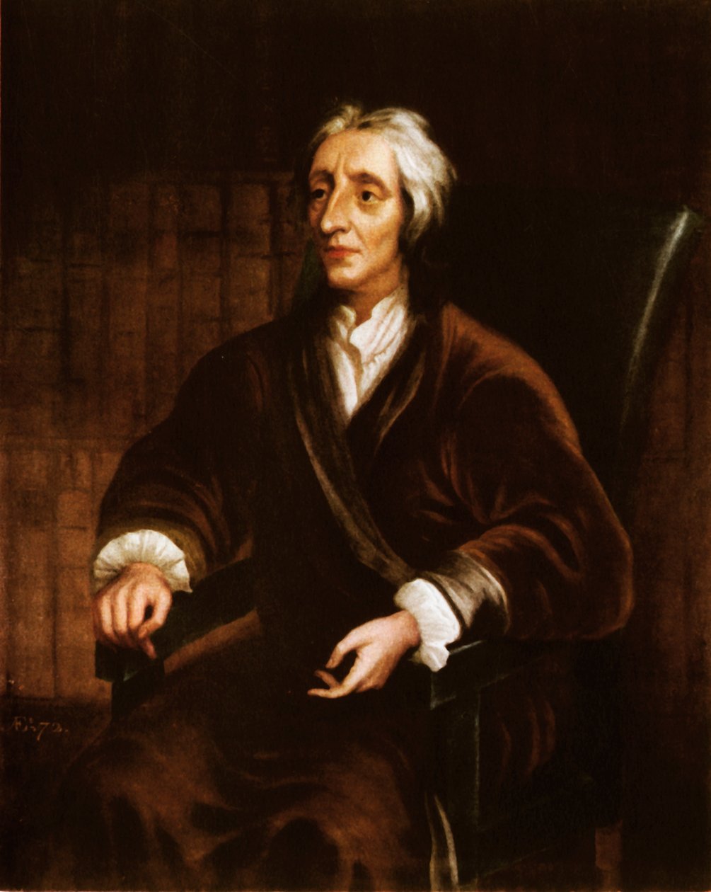 „John Locke”, koniec XVII wieku, 1943. autorstwa Sir Godfrey Kneller
