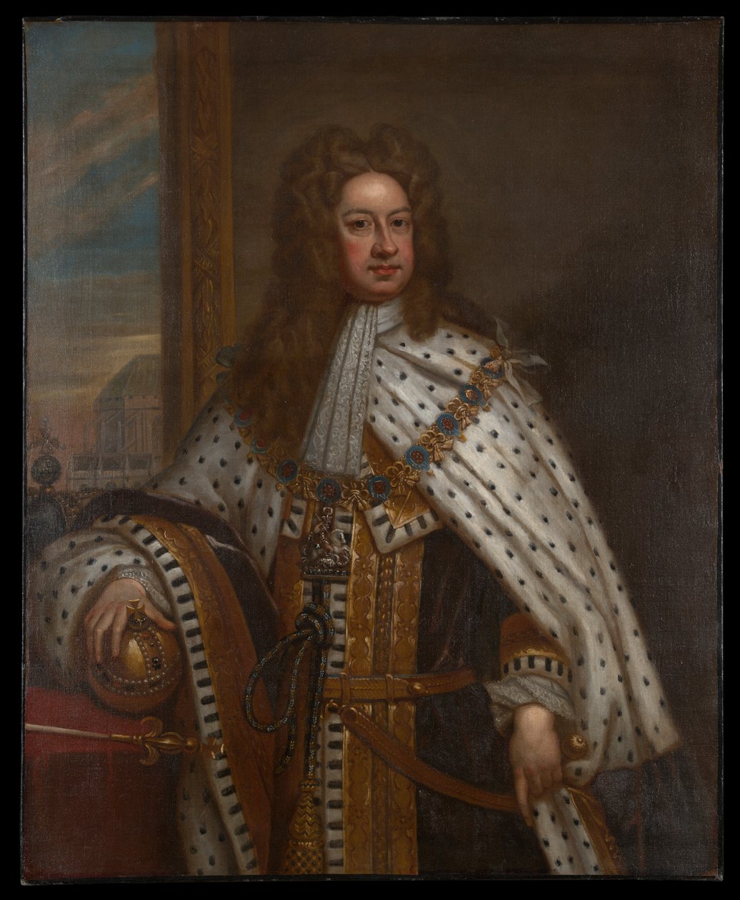 Król Jerzy I z Wielkiej Brytanii i Irlandii autorstwa Sir Godfrey Kneller