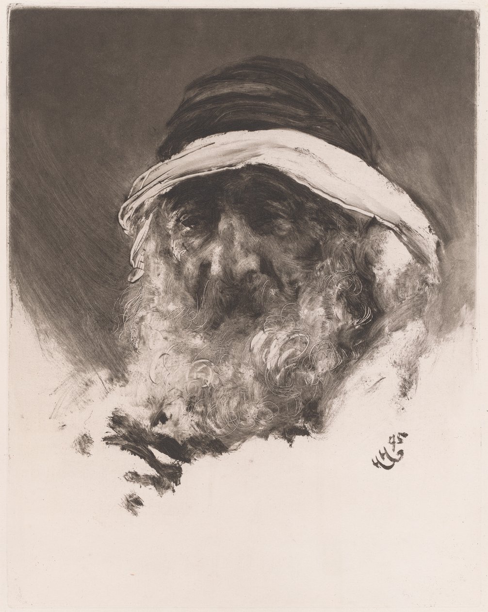 Głowa Araba autorstwa Sir Hubert von Herkomer