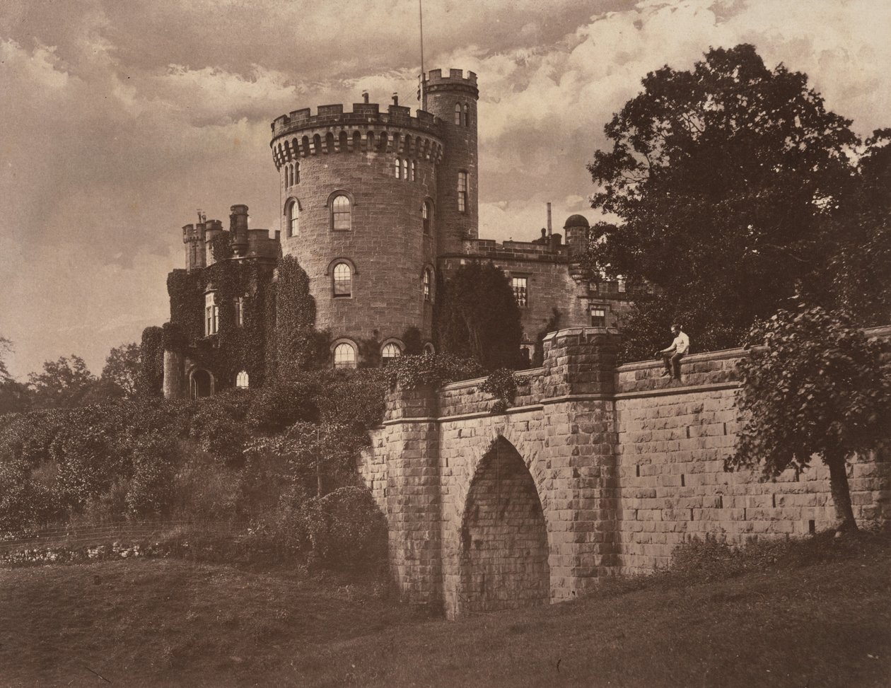 Zamek Tullichewan, Vale of Leven, Szkocja, ok. 1855 (zdjęcie) autorstwa Sir James Campbell of Stracathro