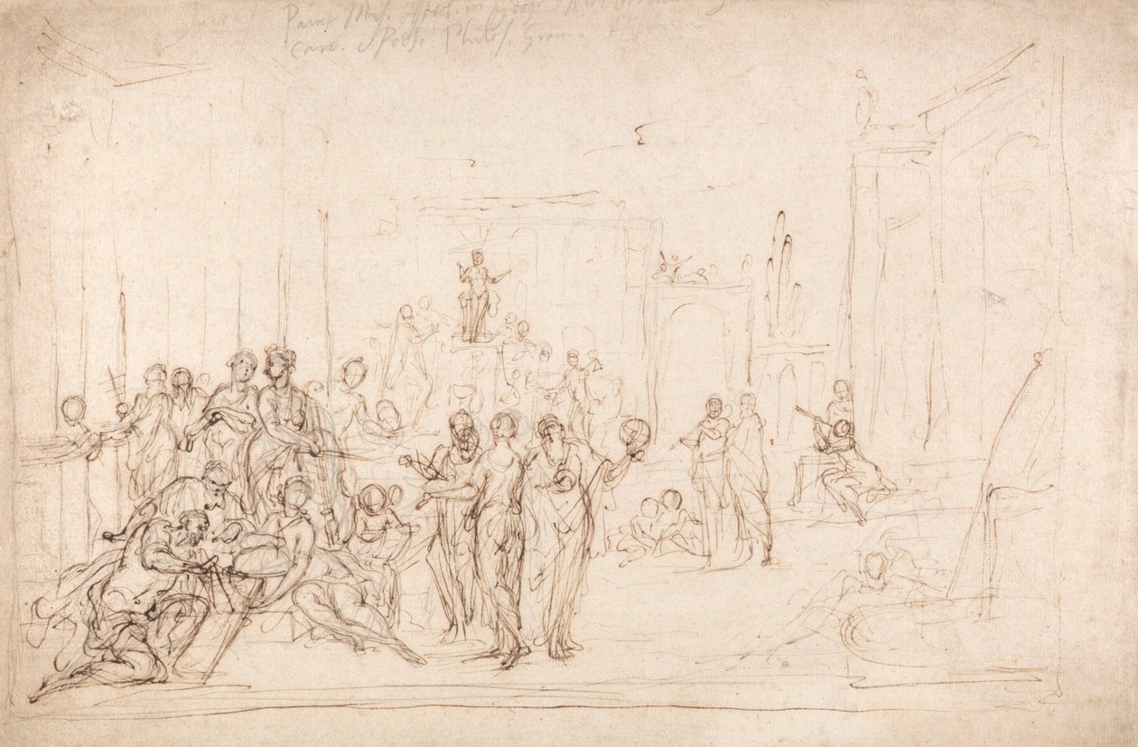 Apollo i Muzy autorstwa Sir James Thornhill