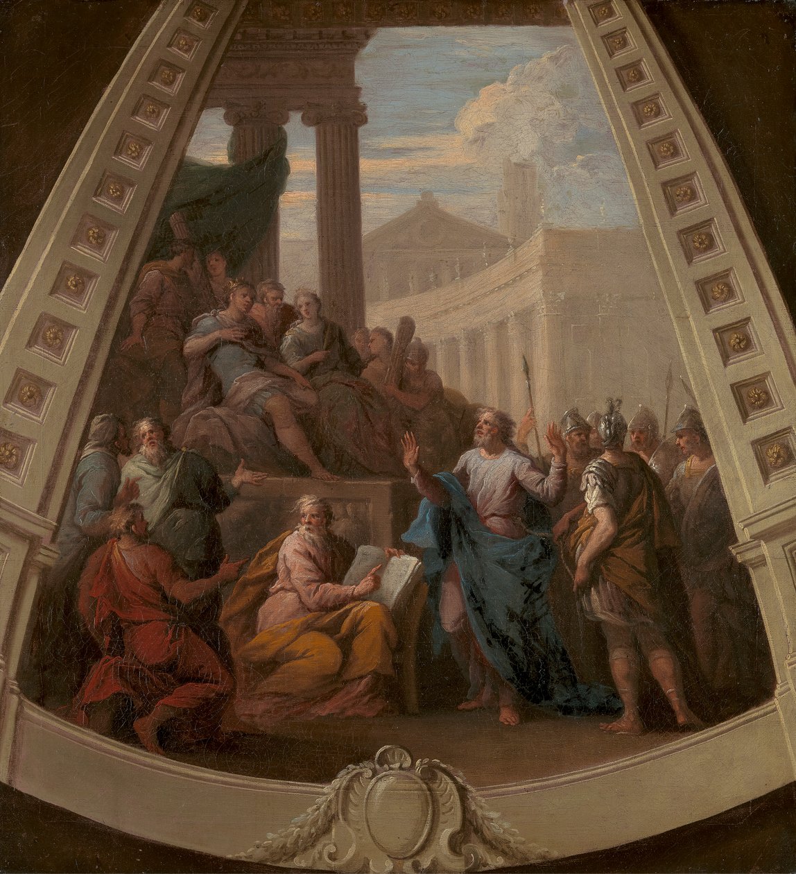 Św. Paweł przed Agryppą autorstwa Sir James Thornhill