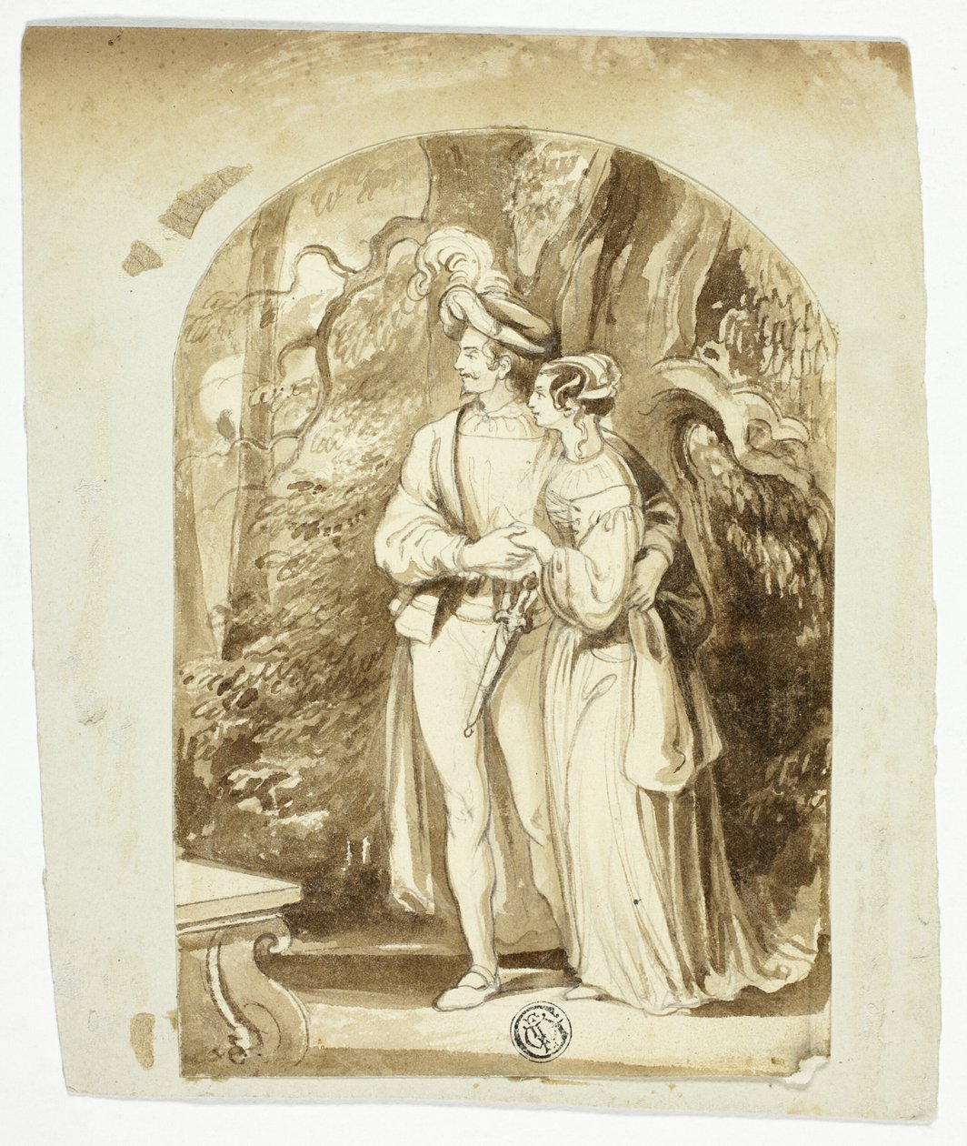 Kochankowie w lesie autorstwa Sir John Everett Millais