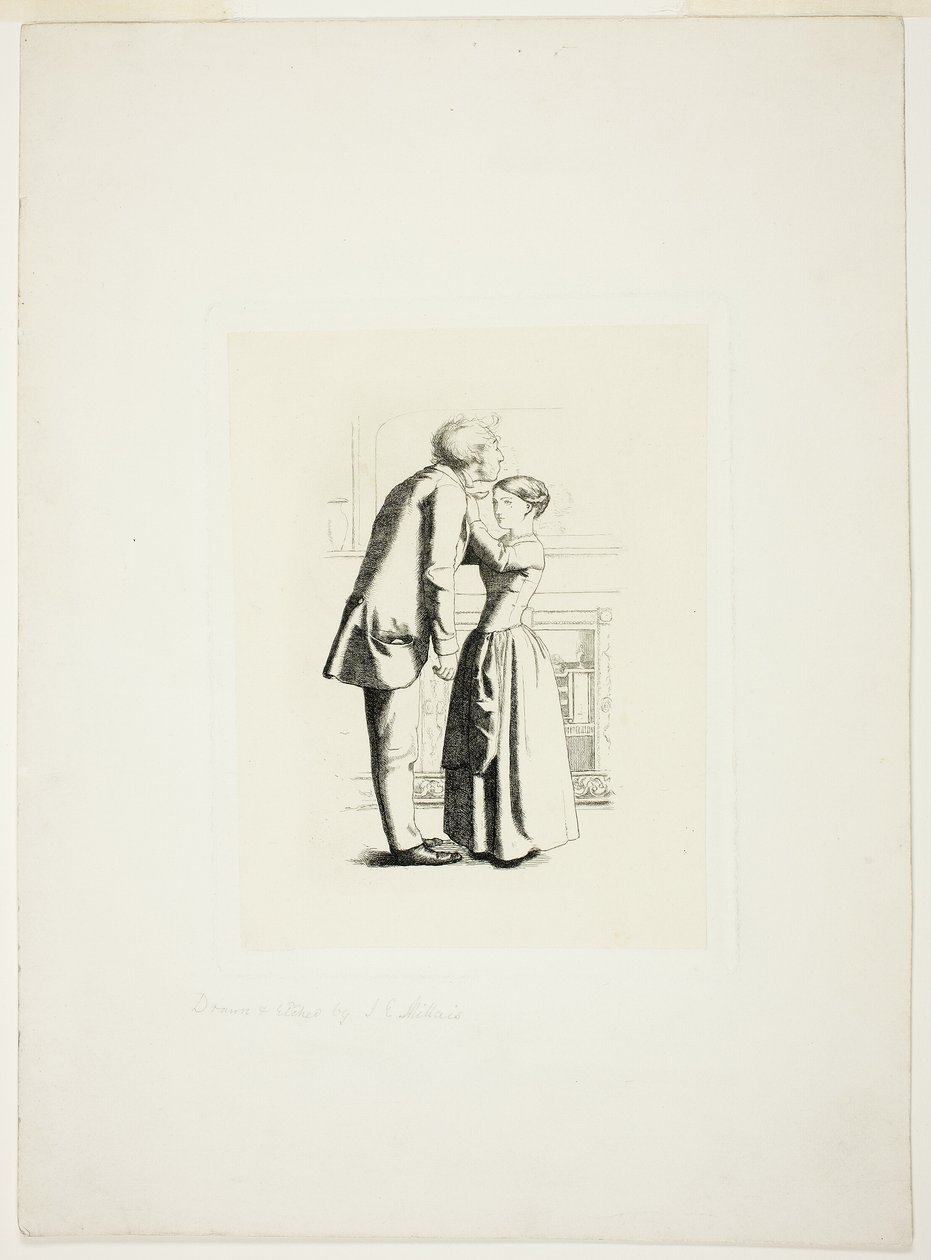 Kasa pana Wraya, czyli maska i tajemnica autorstwa Sir John Everett Millais