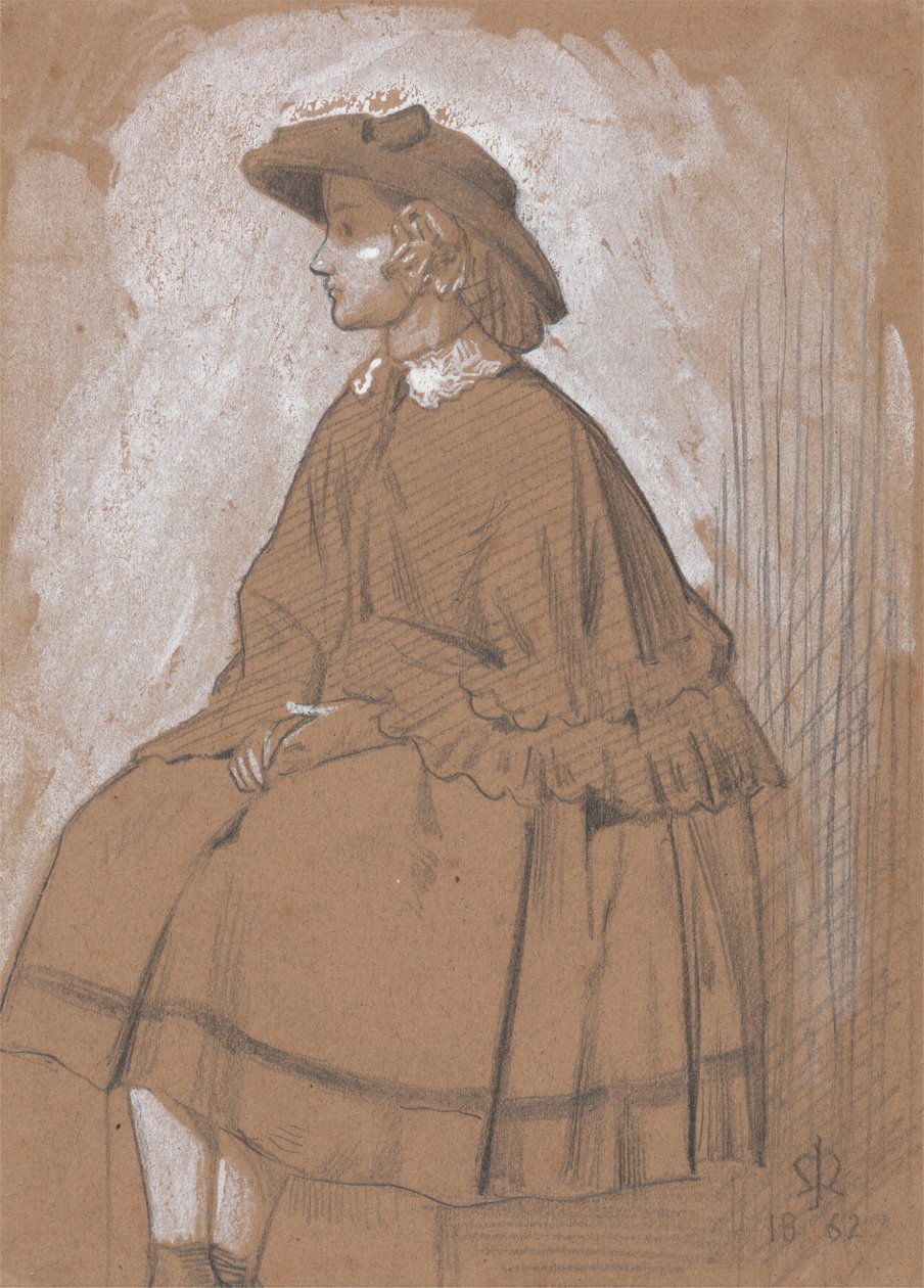 Studium dziewczyny autorstwa Sir John Everett Millais