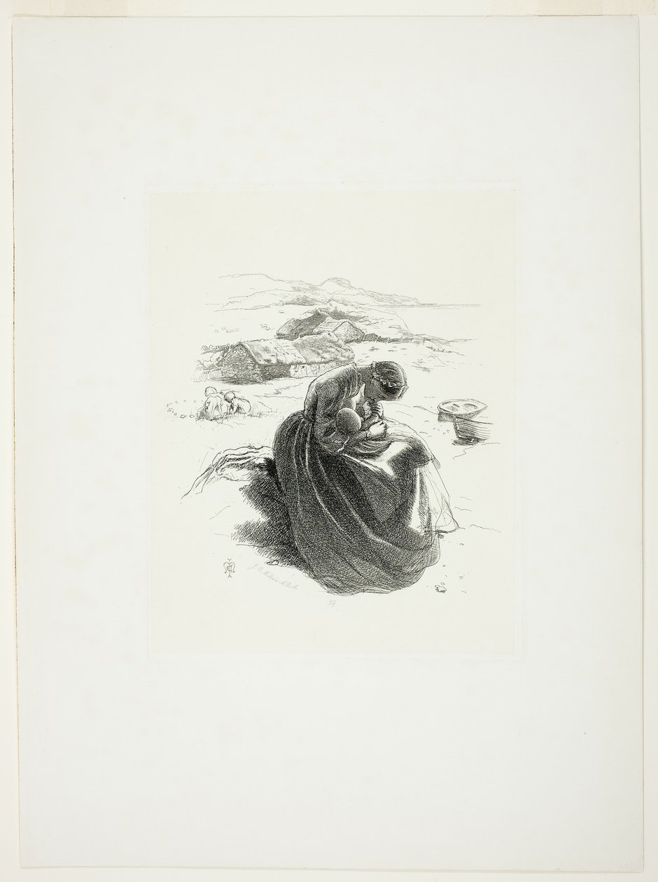 Młoda matka autorstwa Sir John Everett Millais