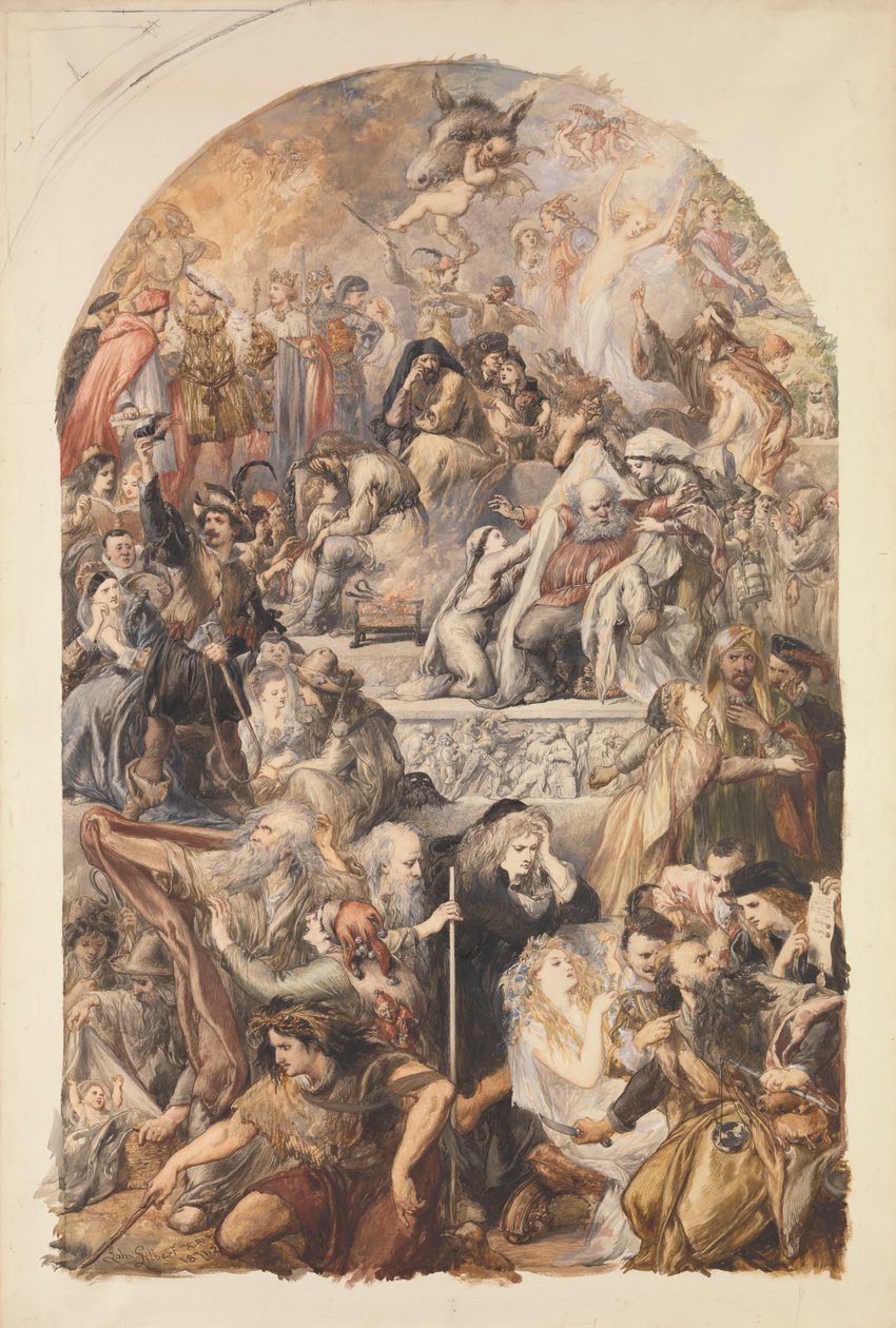 Apoteoza postaci Szekspira autorstwa Sir John Gilbert