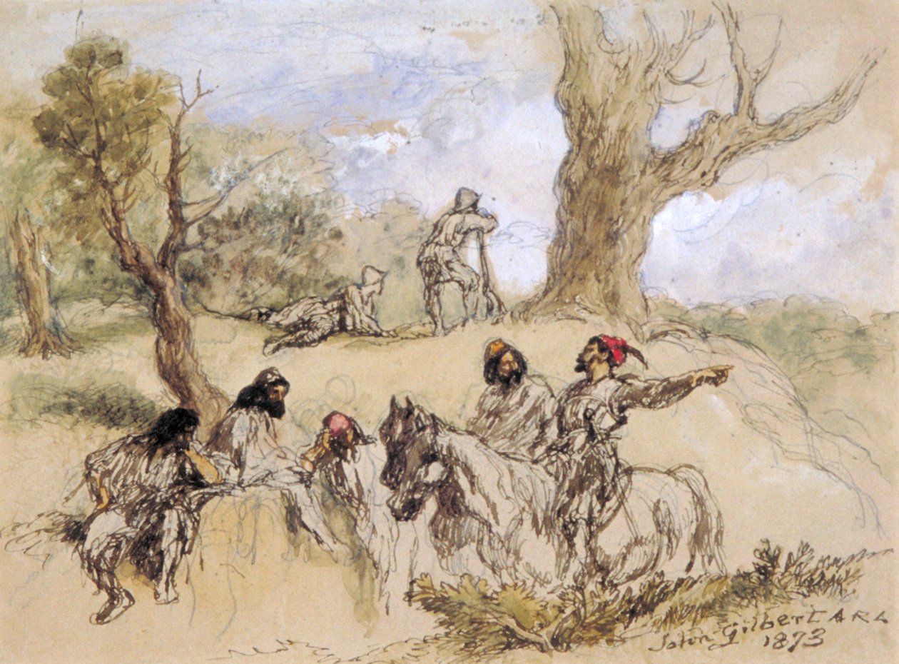 „Banditti”, 1873 r. autorstwa Sir John Gilbert