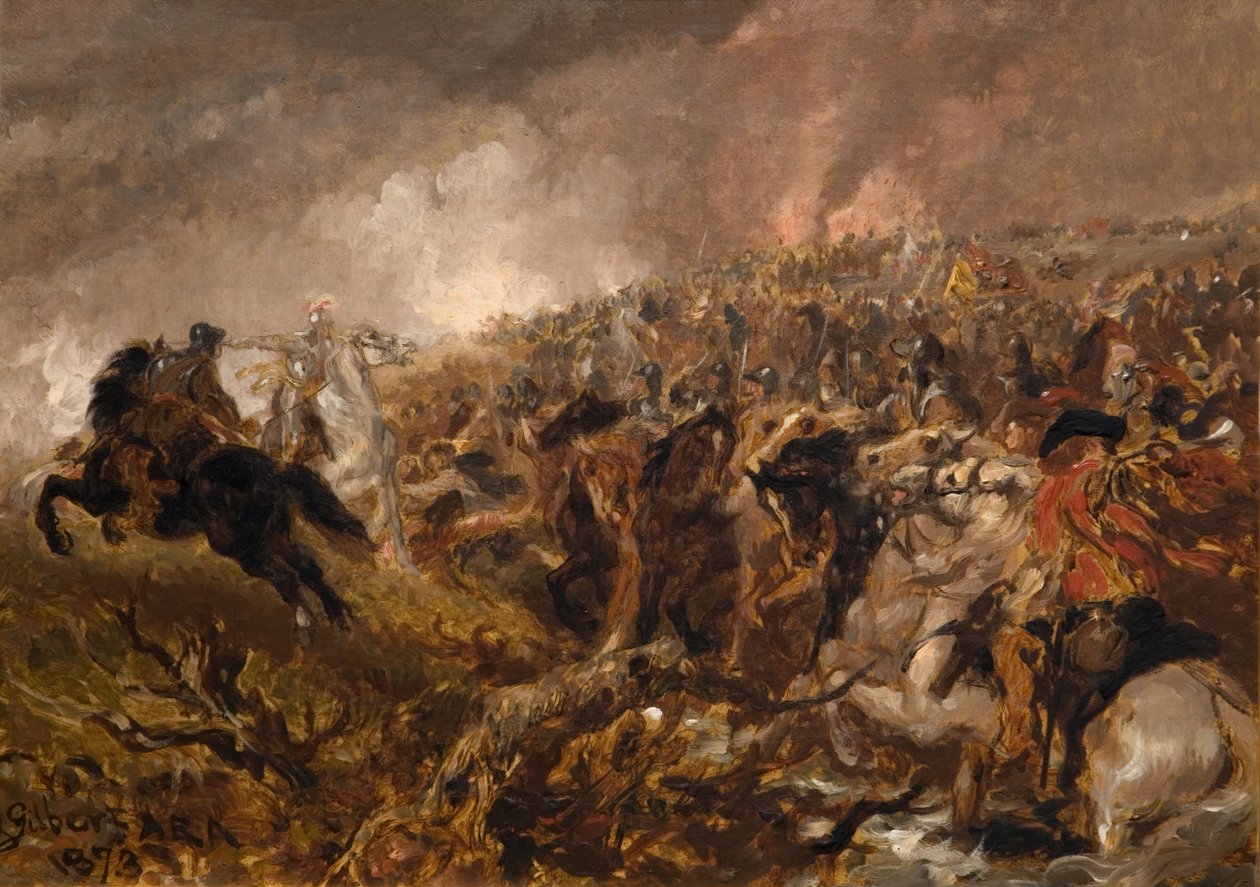 Przygotowanie do szarży, 1873. autorstwa Sir John Gilbert
