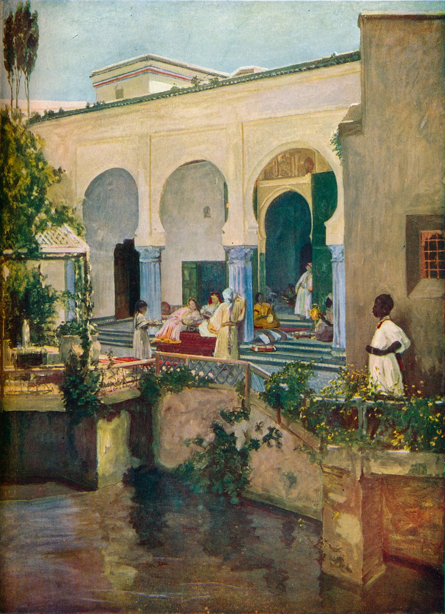 Wnętrze mauretańskiego haremu, 1907 autorstwa Sir John Lavery