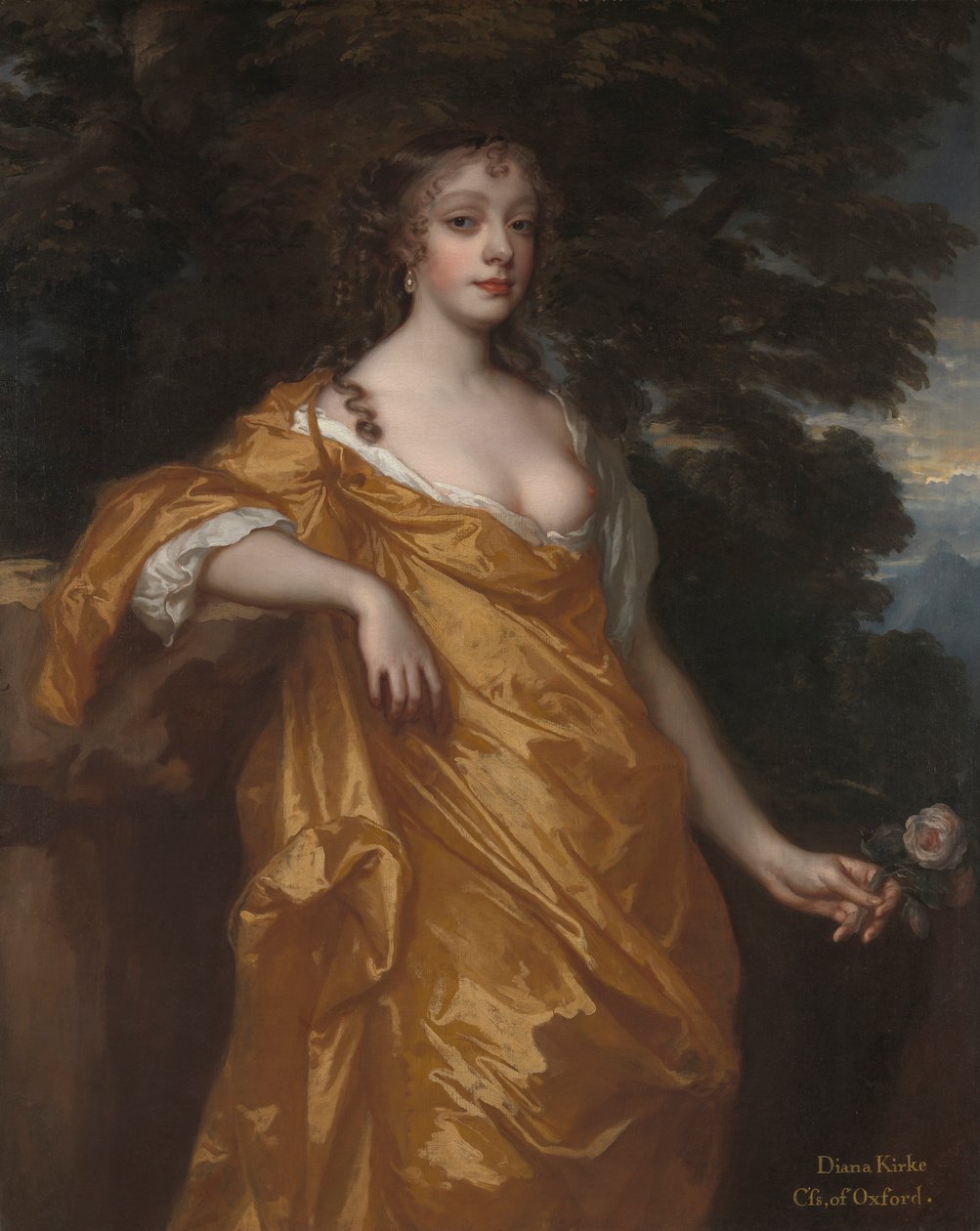 Diana Kirke, późniejsza hrabina Oksfordu autorstwa Sir Peter Lely