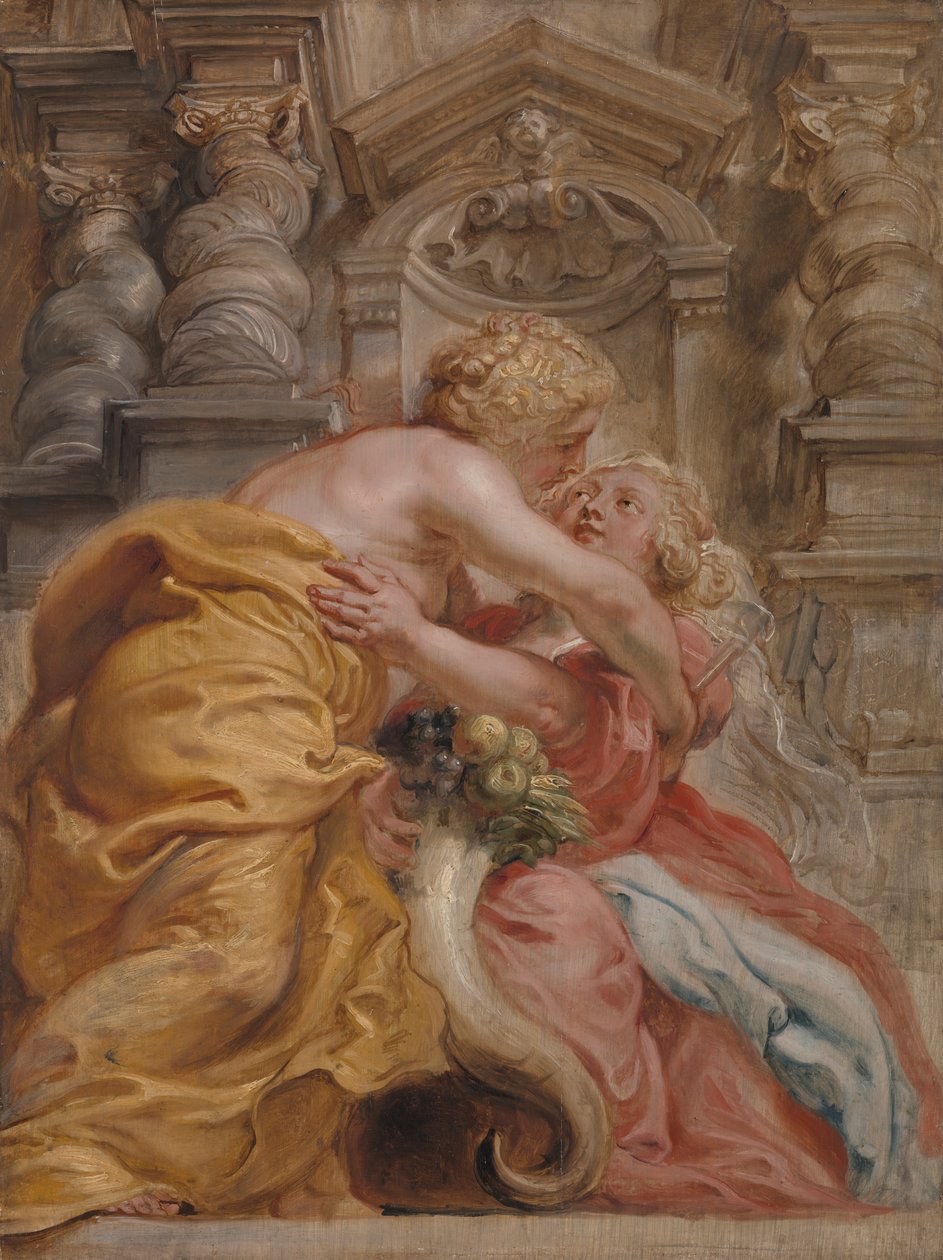 Obfitość obejmująca pokój autorstwa Sir Peter Paul Rubens