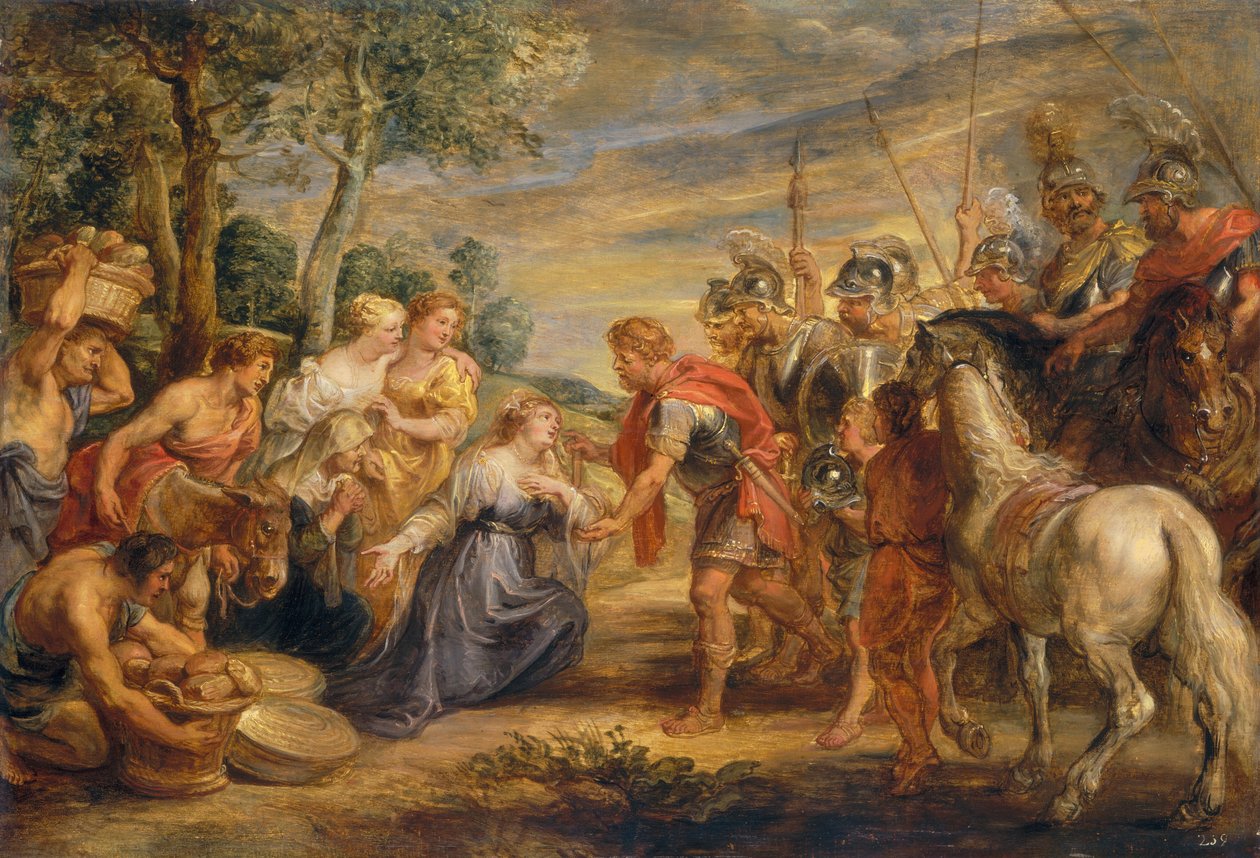 Spotkanie Dawida i Abigail autorstwa Sir Peter Paul Rubens