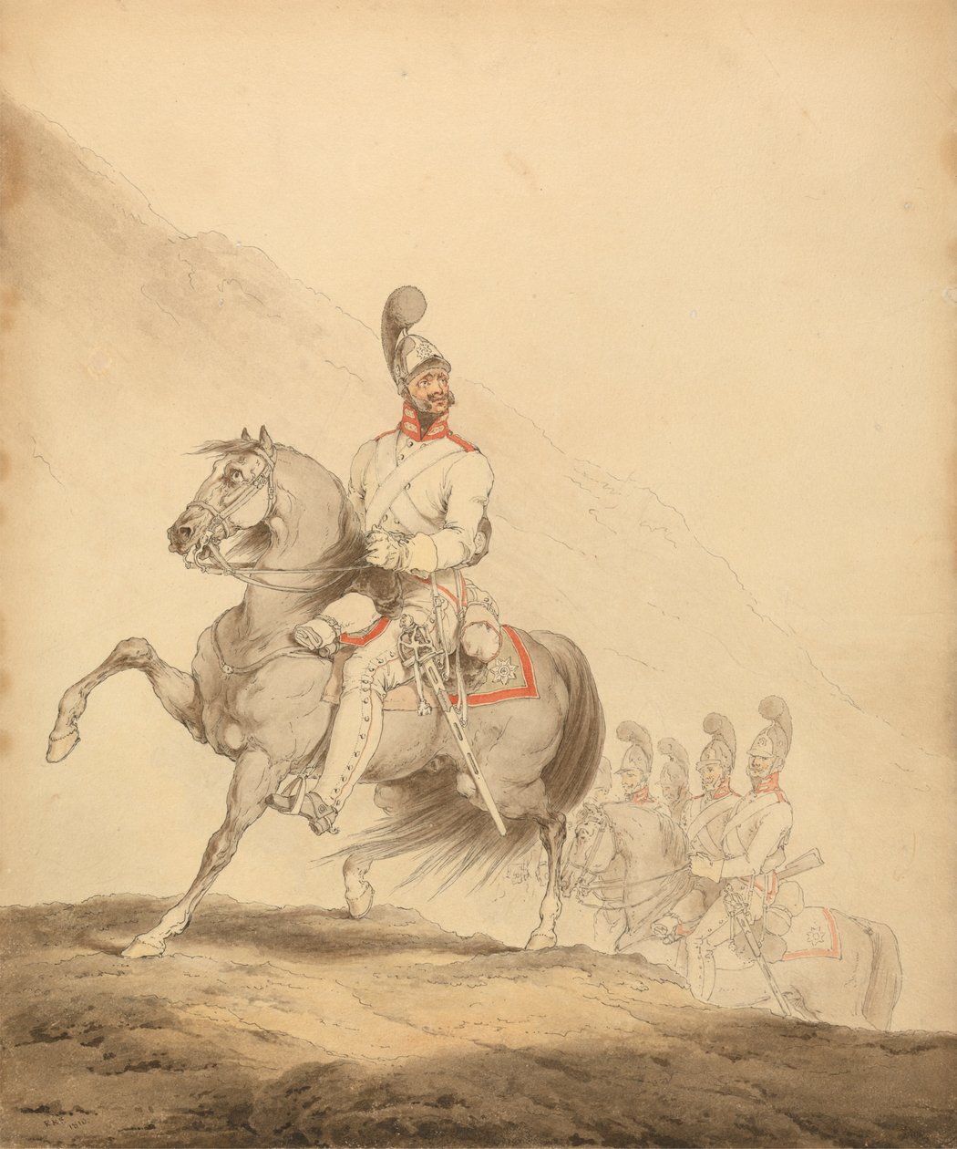 Militares do Polonês de Guerra Peninsular autorstwa Sir Robert Kerr Porter